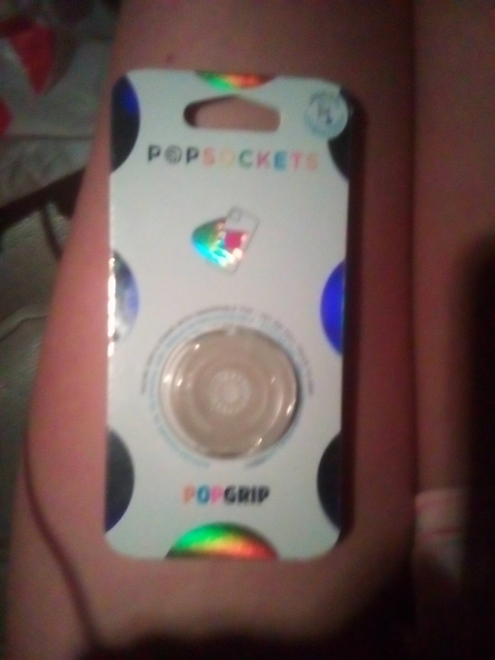 PopSocket PopGrip Clear Beige Phone Grip